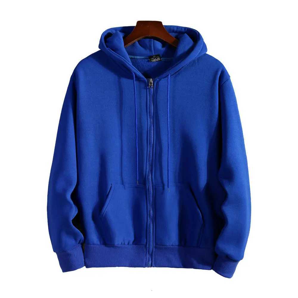 Mens Womens Autumn Winter Zip Up Hooded Sweatshirt Casual Sportswear Drop Shoulder Loose Fit Street FashionT251023