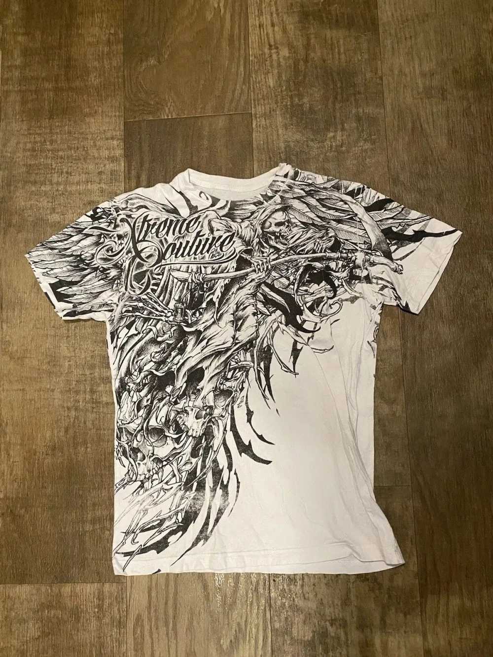 European and American mens summer fashion skull letter print comfortable and breathable round neck Tshirt outdoor street topXJ251023