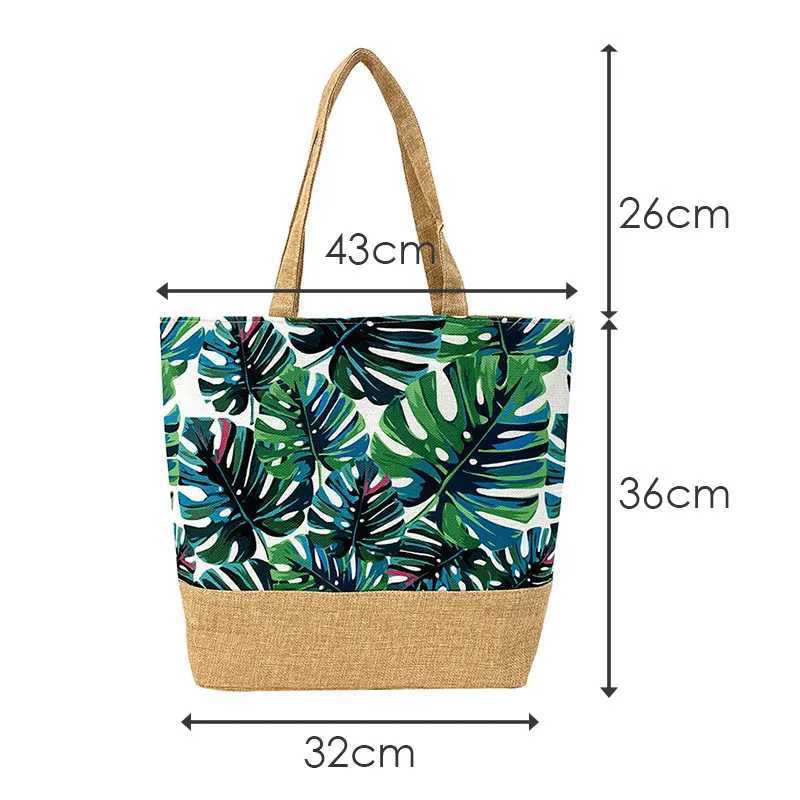 Women Handbag Floral Printed Beach Shopping Large Capacity Tote Bag Fashion Casua High Capacity Travel Ladies Shoulder Bag NewL251023