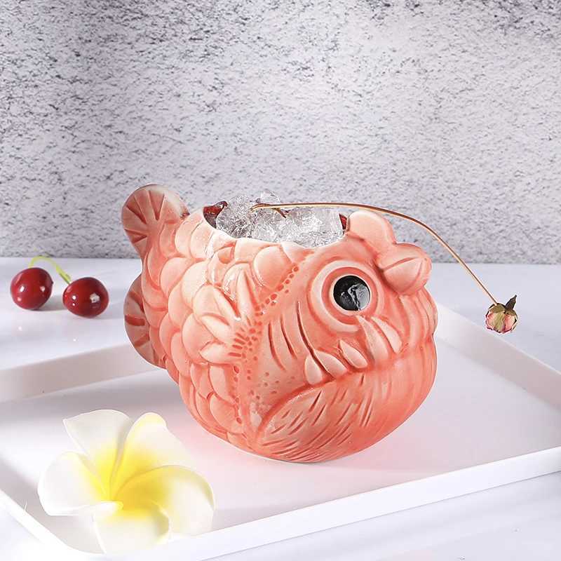 660ml Hawaii Tiki Mugs Cocktail Cup Beer Beverage Mug Wine Mug Ceramic Tiki MugsW251022