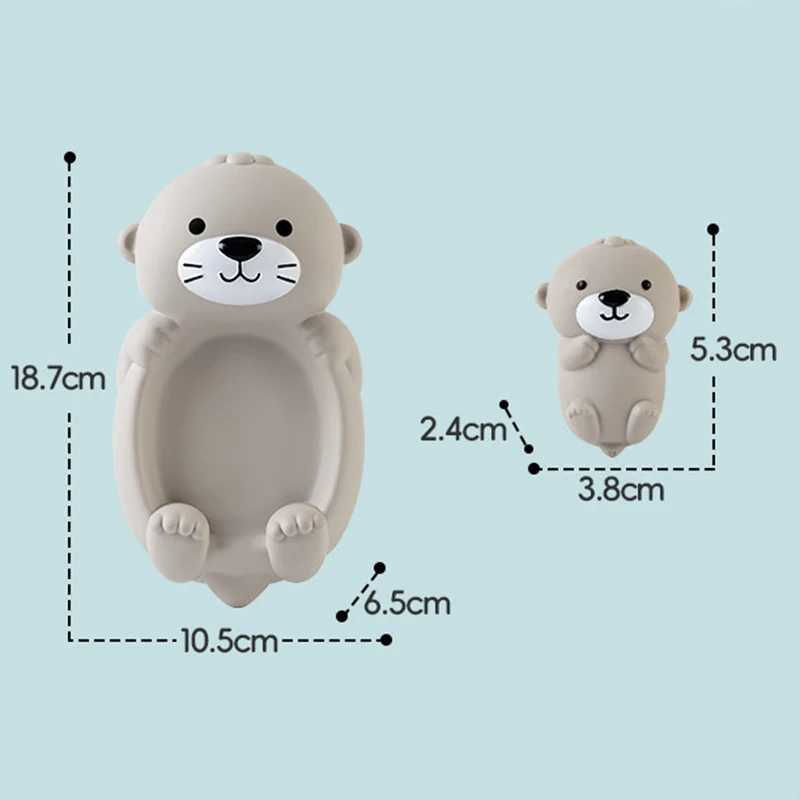 Baby Bath Toys Cute Floating Animal Otter Kids Bathroom Shower Bathtub Toys Soft Silicone Children Swimming Pool Water Play Toys J251023