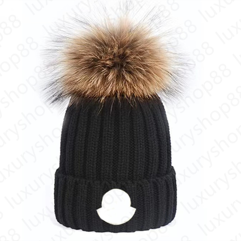 Designer beanie hat winter hat skull cap bonnet luxe 100% wool ball knitted hat winter outdoor warm ski hat suitable bonnet homme designer hats soft very elastic