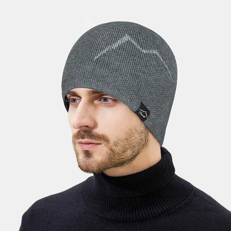 Winter Street Leisure Thick Warm Knit Cap European American Style Fashion Beanie Hat High Elasticity Outdoor Travel Couple HatsXJ251023