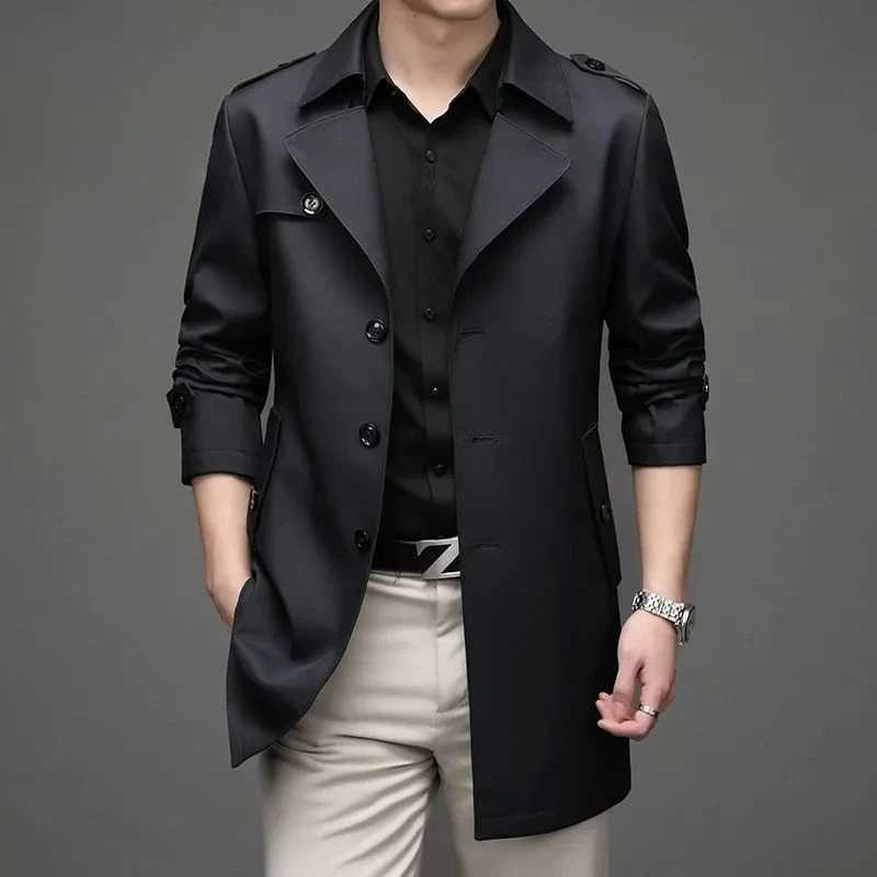 Male Windbreaker Coats Fleeced Warm Mens Overcoat Jackets Business Winter Sales of Harajuku Cheap Clothes Offer Aesthetic Cold W251023