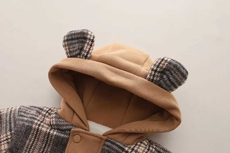 New Thickened Plush Jacket for Boys Babies Trendy Pocket Detail Cozy SinglePiece Outerwear Y251023