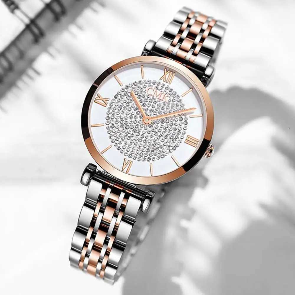 Luxury Women Watches Simple Elegant Ladies Watch Zegarek Damski Stainless Steel Metal Womens Wrsiwtwatch Relogio Feminino SaatiL251023