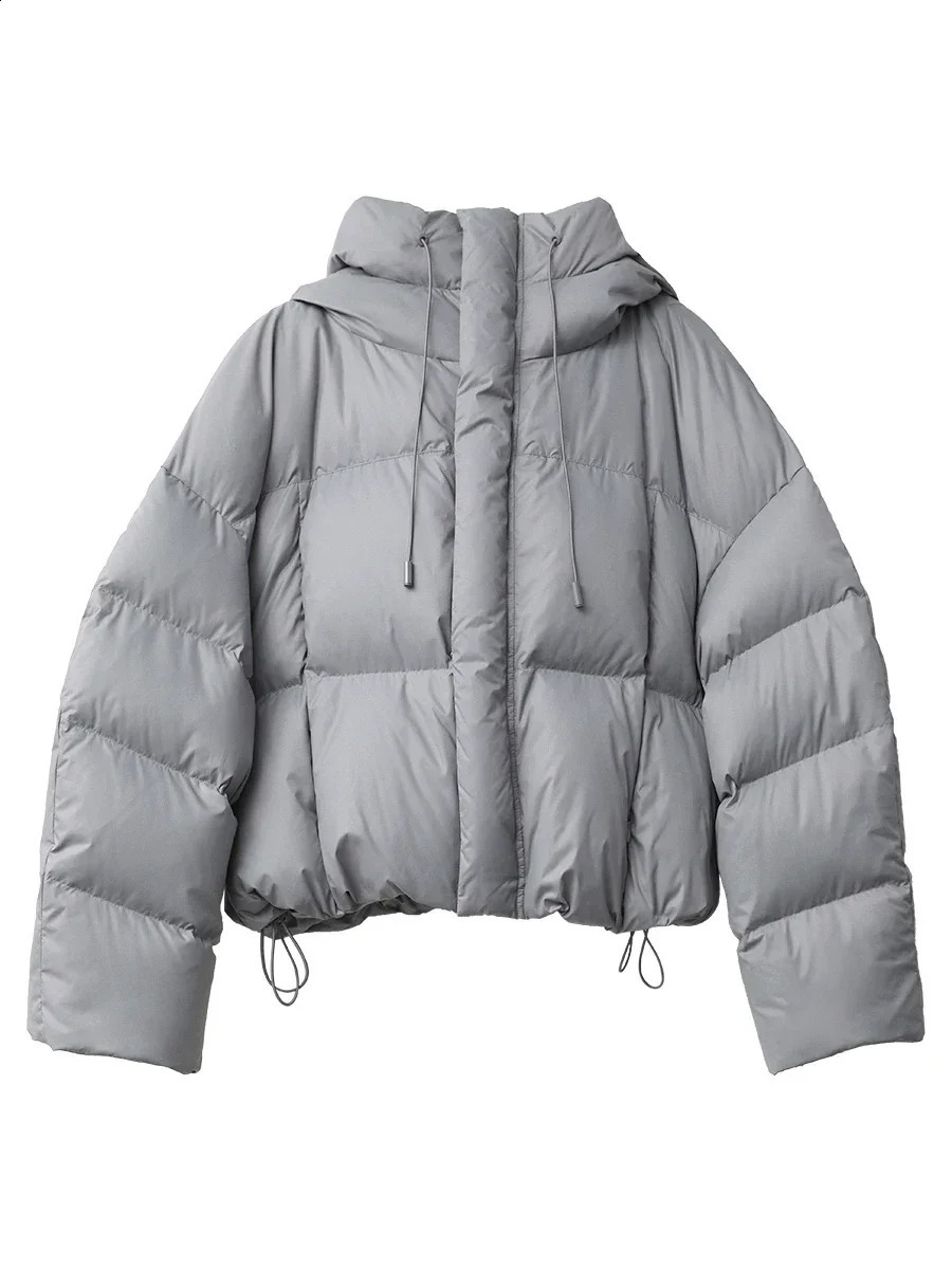 CHIC VEN Women Down Coats Loose Casual Hooded 90 White Duck Female Jacket Autumn Winter 251022