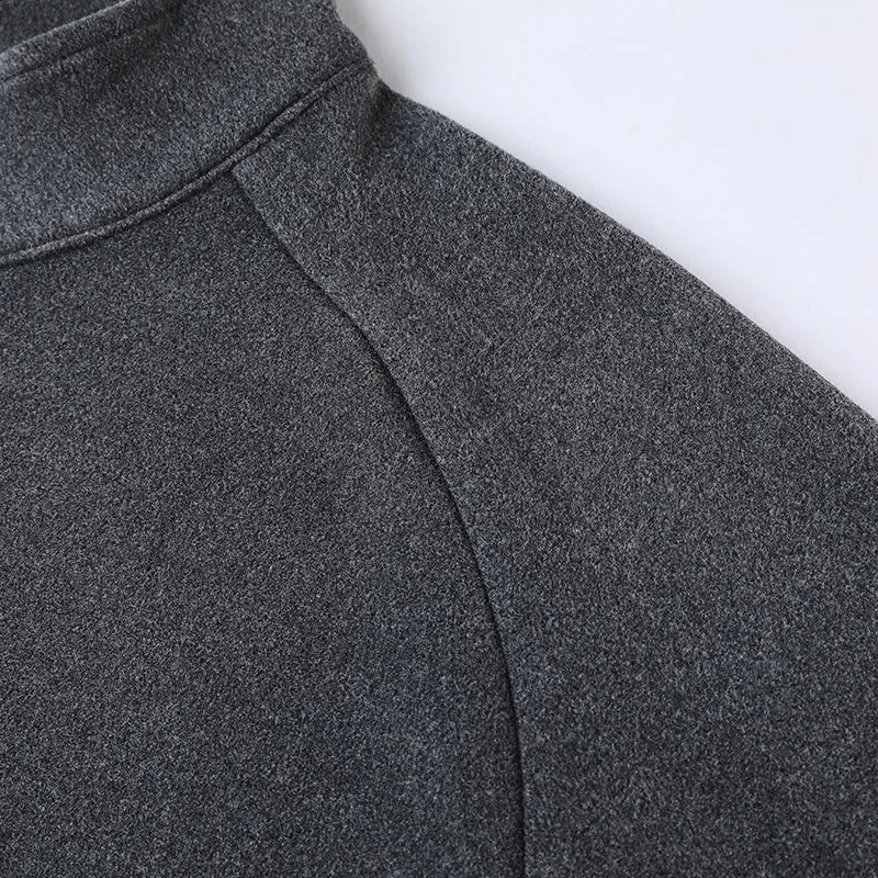 Men Running Long Sleeve Tshirt Outdoor Reflective Fitness Sports Top Autumn Winter Breathable Half Zippered Jogging Sportswear 251023