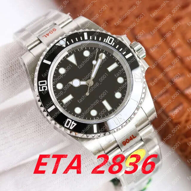 N Factory V12 Mens Watch ETA 2836 Movement Automatic Mechanical watch 40mm Ceramic bezel Sapphire Glass 904L waterproof luminous 50M