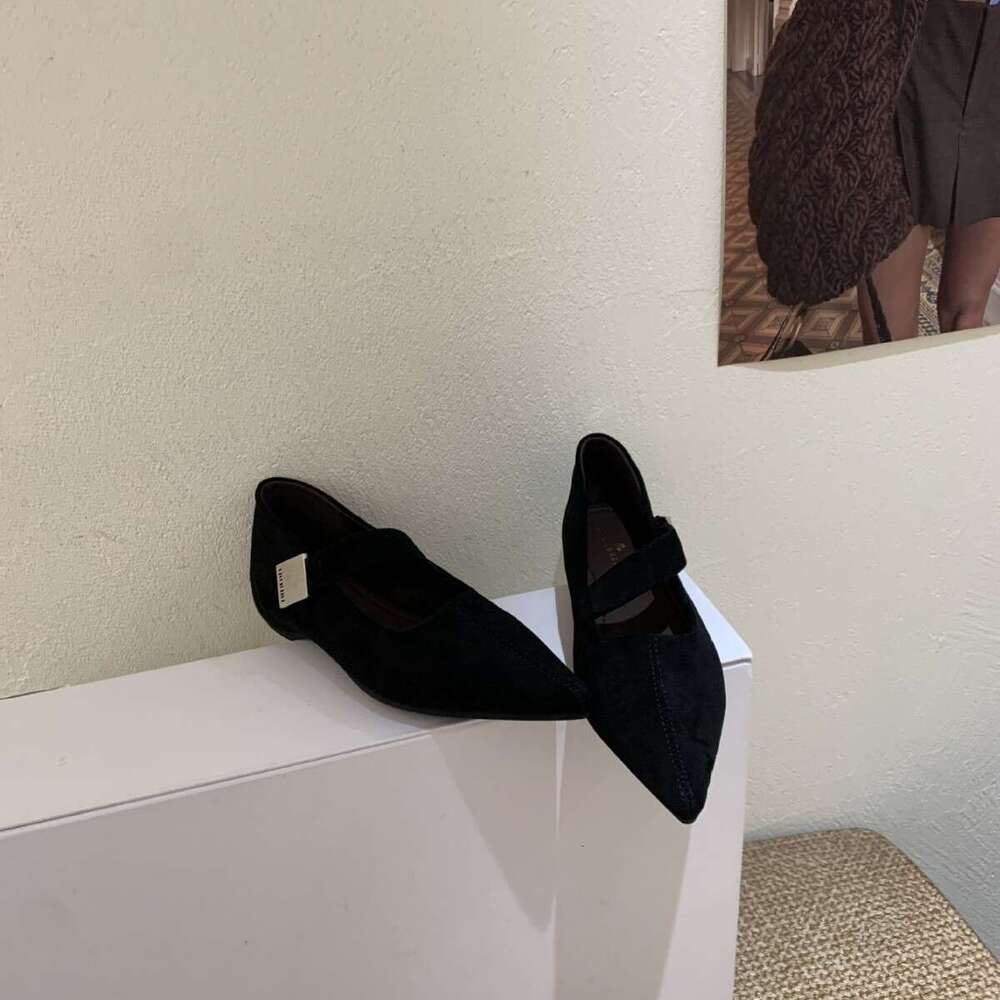 French Pointed 2025 Autumn New Model Women's Inner Height Increase Mary Jane Shoes Versatile Comfortable Trendy