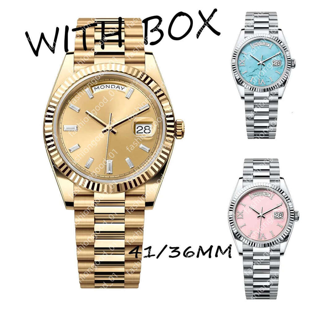 Orologio U1 Designer Mens watches 41/36MM automatic movement Full stainless steel Gold Watch women Roman Super Luminous Wristwatch lady watch montre homme