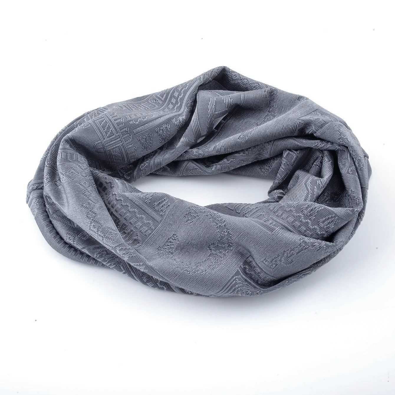 Double Use Scarf Beanie Women Knitted Jacquard Hats Men Scarf Beanie Outdoor Hiking Cycling Turban Ponytail Hat For WomenXJ251023