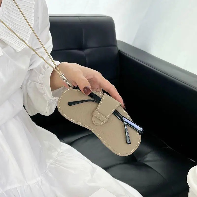 Portable Retro Handmade PU Leather Glasses Bag With Lanyard Hanging Sunglasses Case Simple Glasses Storage Box Sunglasses Case 251027