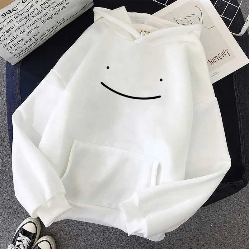 2023 Autumn Winter Fashion Clothing Hooded Casual Y2k Sweatshirt Womens Smile Face Solid Color Hoodies Lazy Style Loose HoodieT251023