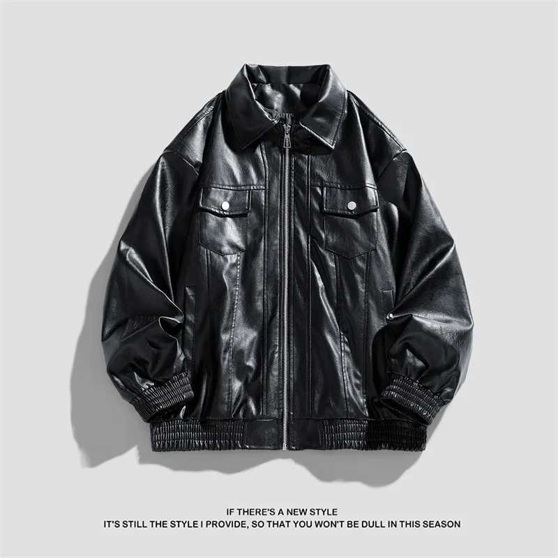 2025 autumnwinter new mens motorcycle leather jacket highquality leather jacket youthful and priceless cool and stylish W251023