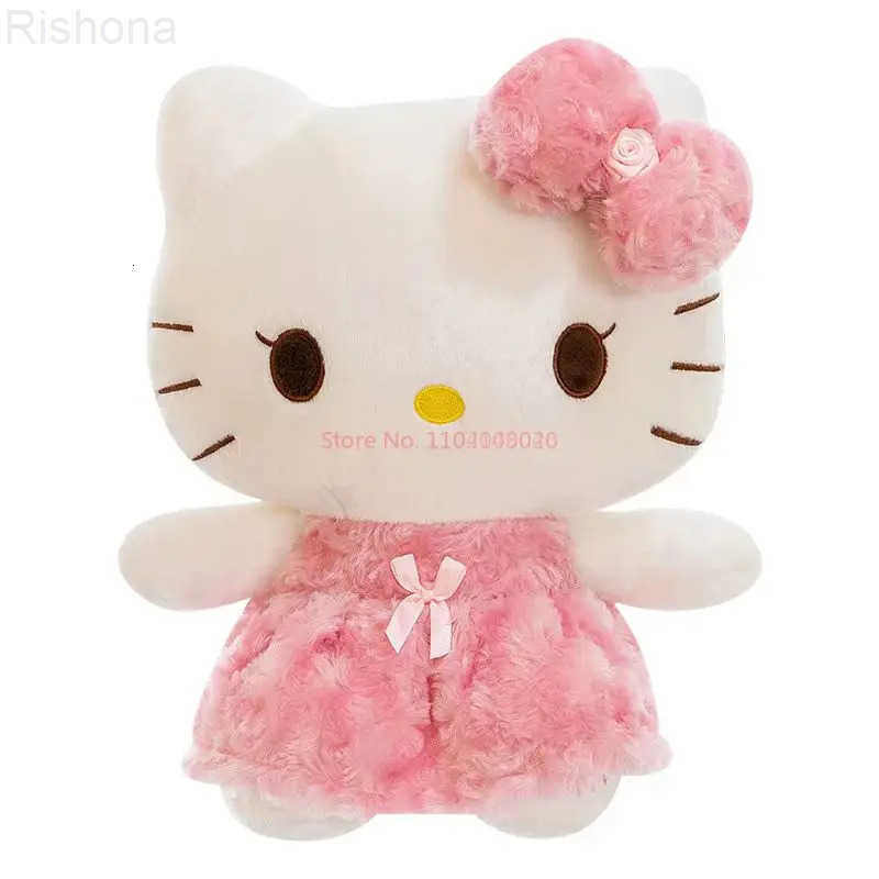 Sanrio Pink Hello Kitty Kawaii Rose My Melody Plush Toy Anime Cartoon Anime Big Size Soft Stuffed Doll Pillow Kids Birthday Gift L251023