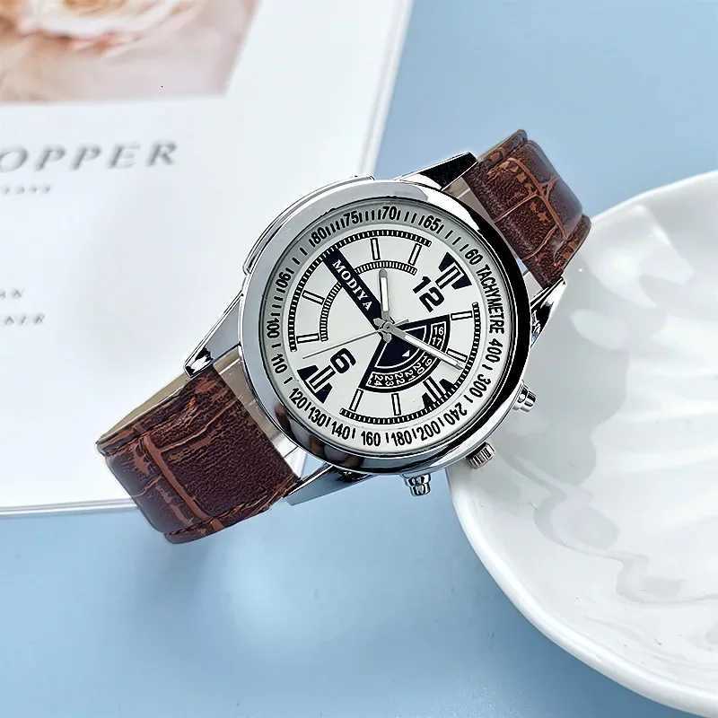 Fashion Mens Watch Luxury Leather Band Quartz Wrist Business Watch Simple and Stylish Dress Wristwatch Men Clock Sport WatchesL251023