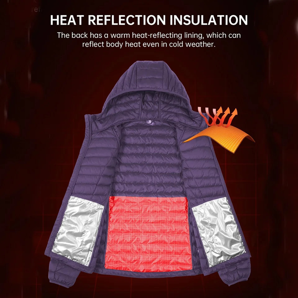 GOLDEN CAMEL Womens Down Jacket Hooded Winter Light Weight Short Puffer Coats Packable Warm Windproof for Women Clothes 251022