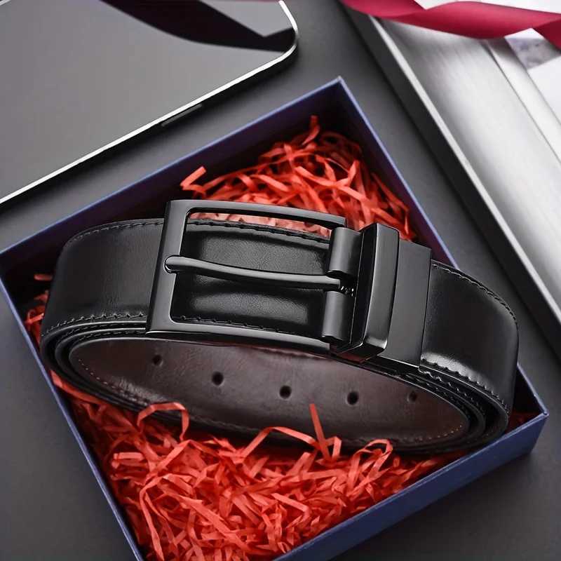 New Luxury Belt for Men PU Leather Belt High Quality Rotatable Automatic Buckle Casual Designer Waist Belts for Jeans Mens BeltXJ251023