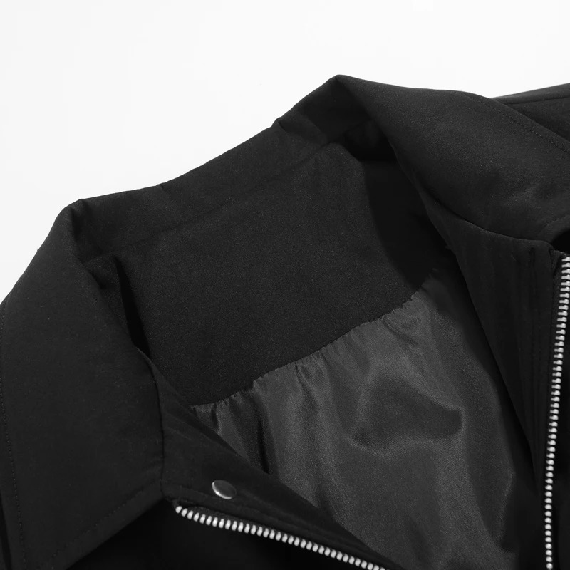 Jacket Mens Spring autumn men jacket Flip collar solid colors Jackets Youth casual coat business coats Size M4XL 5XL 251015