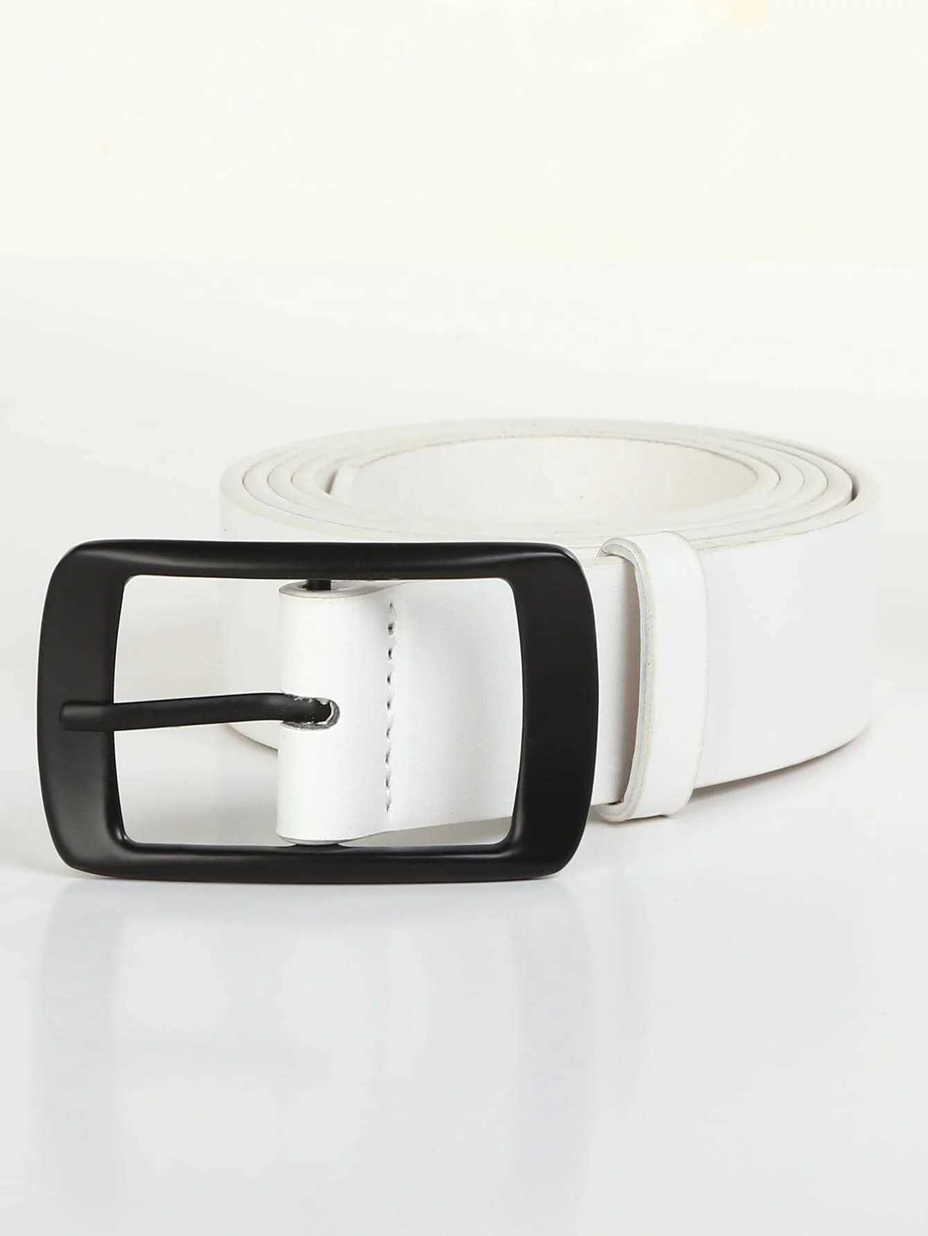 Fashion Classic Pu Leather Belt with Prong Buckle Dress Belt for MenXJ251023