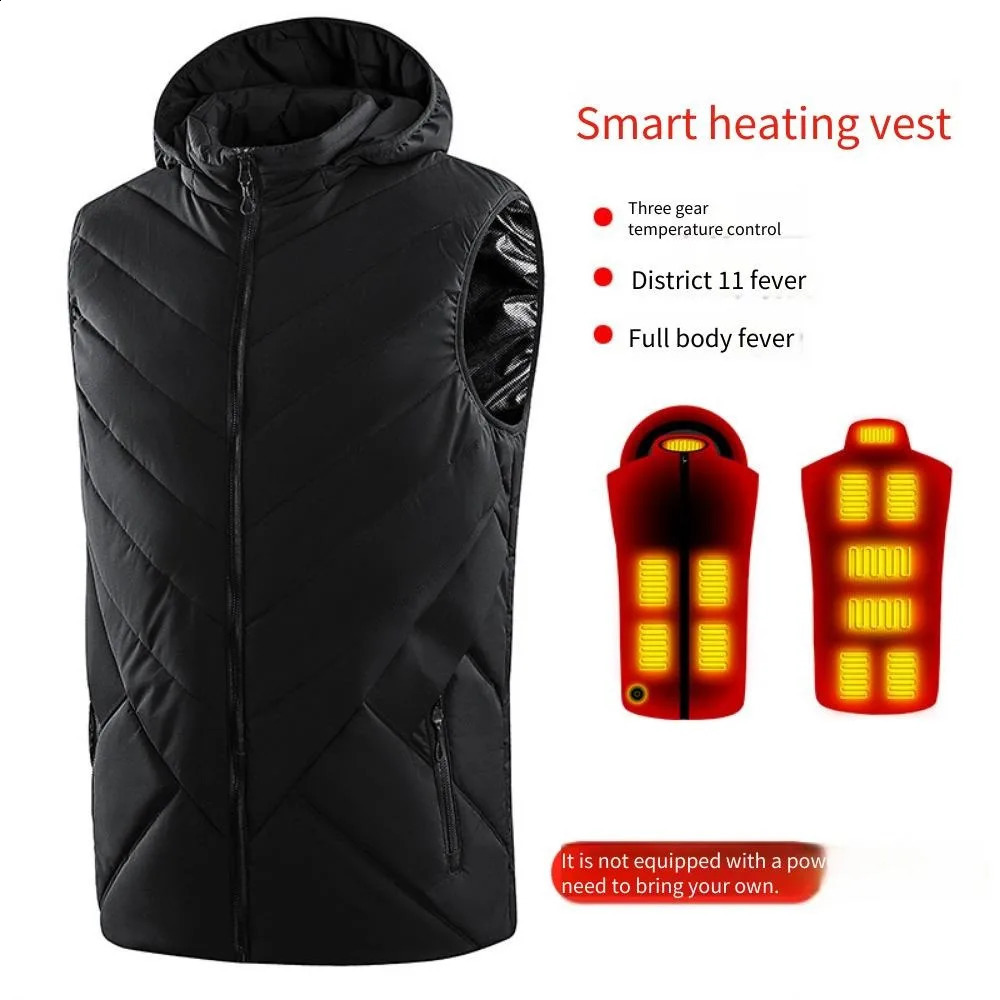 USB Electric Heated Vest for Men WomenGraphene Smart HeatingJacketRechargeable Battery Warm VestWinterThermalClothing 251023