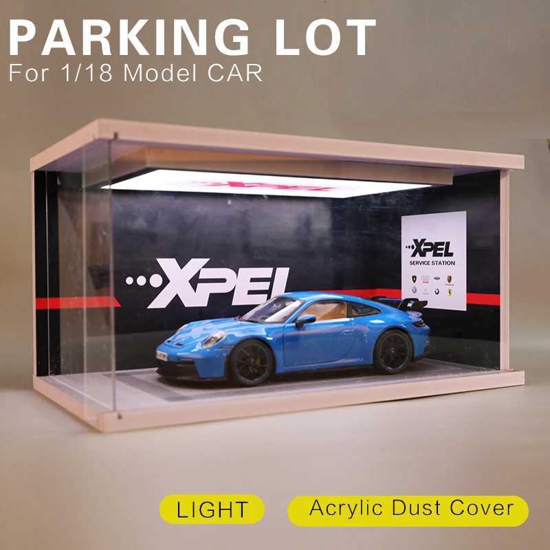 118 Car Models Parking lot Solid Parking Garage Model With lights And Acrylic Dust CoverT251023