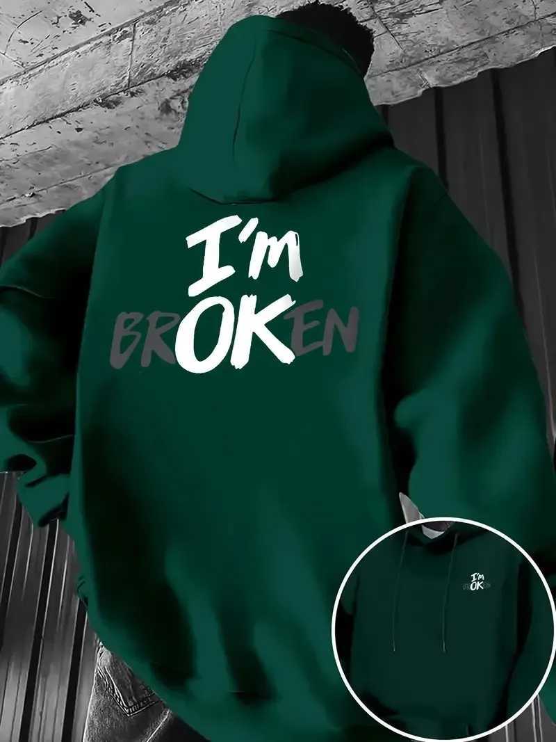 The new mens hoodie for Spring and Autumn 2025 features a casual fashionable and comfortable 3D letter pattern printT251023