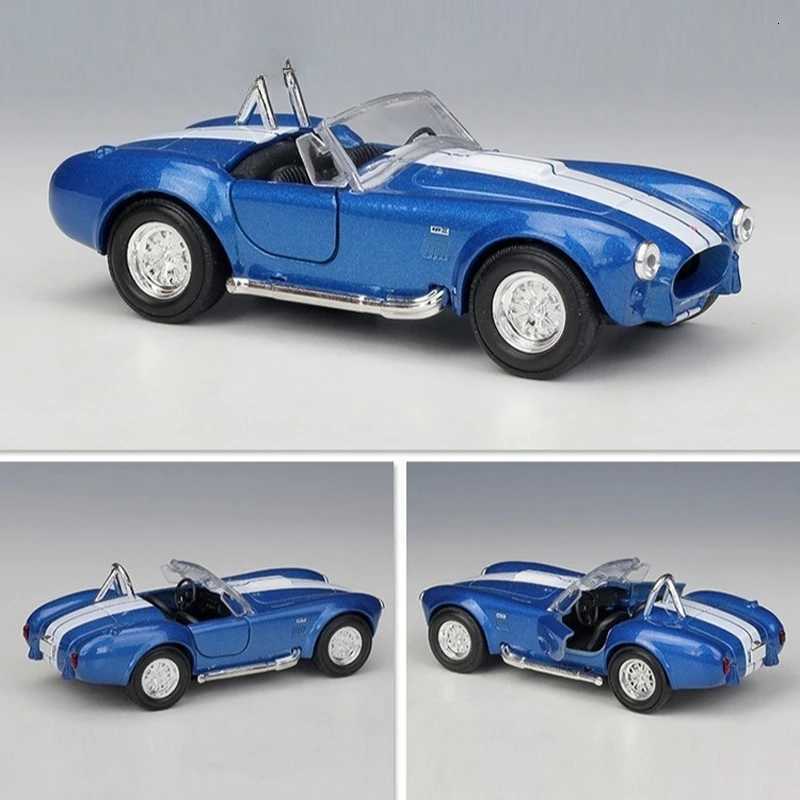136 Scale 1965 Shelby Cobra 427 SC Simulation Alloy Car Model Pull Back Car toy children boy birthday gift miniature voitureT251023