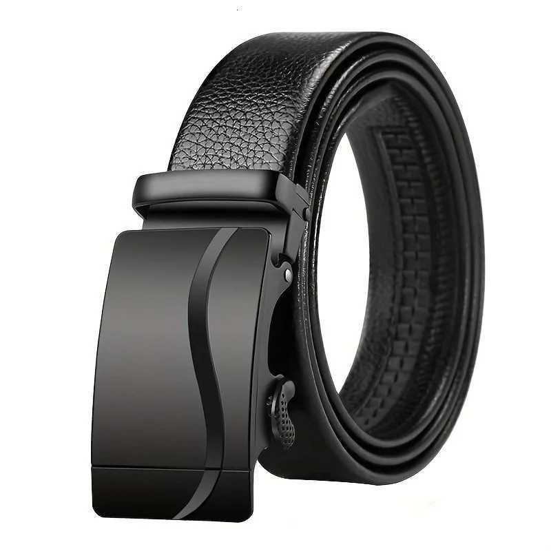 Men belt Leather Belt Metal Alloy Automatic Buckle Brand Luxury Design Waist Belts for Men Strap MaleXJ251023