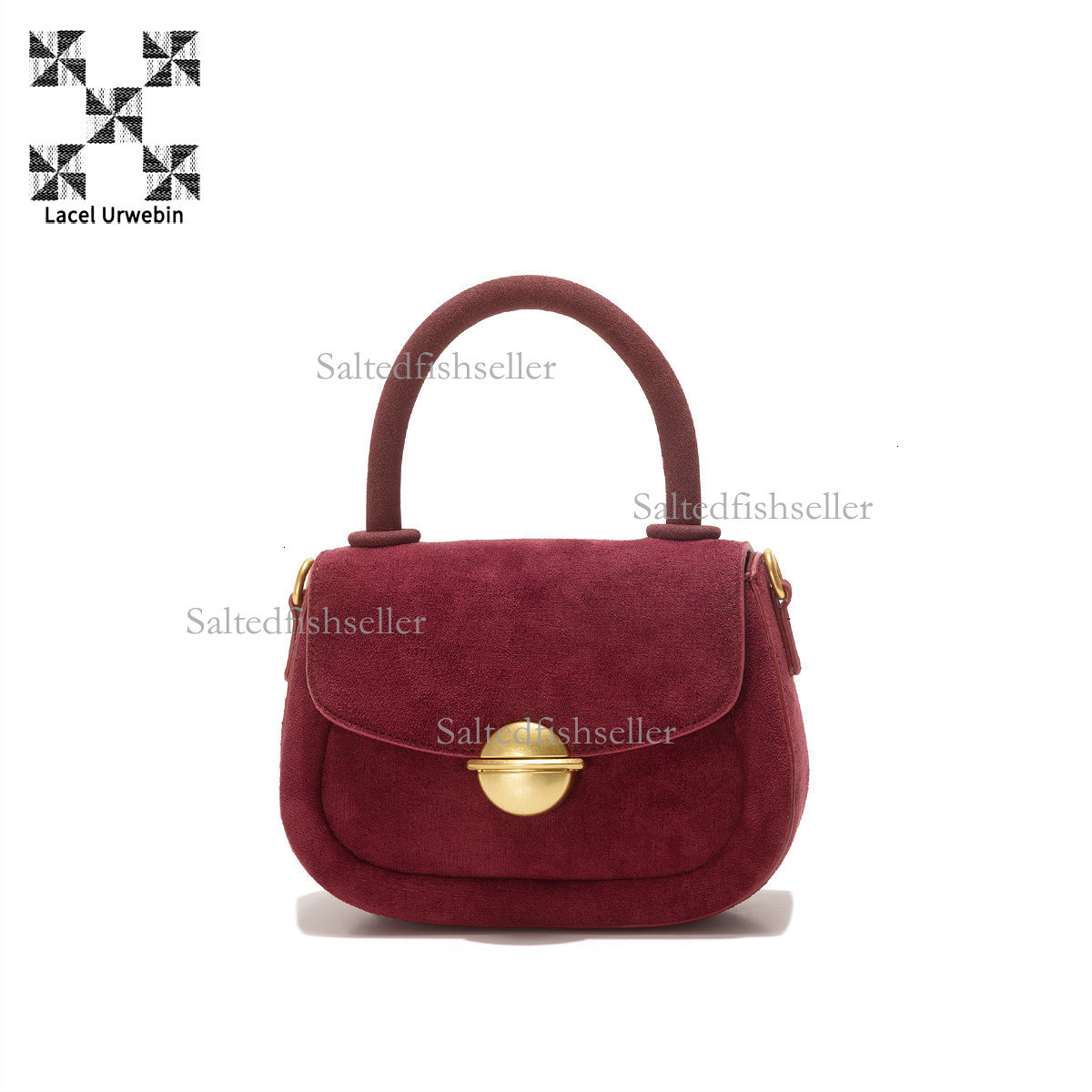 Lacel Urwebin Designer Autumn/winter New Women's Mini Handbag High End Suede Fashion Shoulder Bag Underarm Crossbody Bag Versatile Small Square B