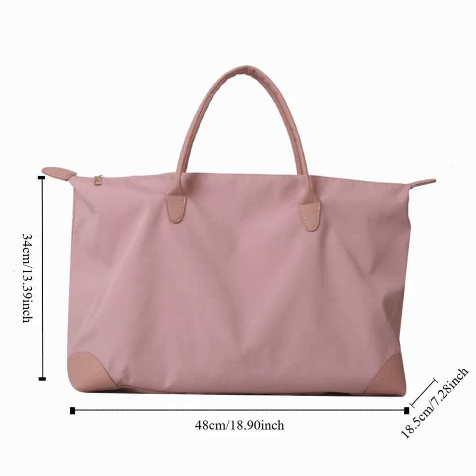 Solid Color Oxford Tote Bag Large Capacity Korean Style Nylon Shoulder Bag Mommy Bag Shopping Bag Simple Underarm Bag OutdoorL251023