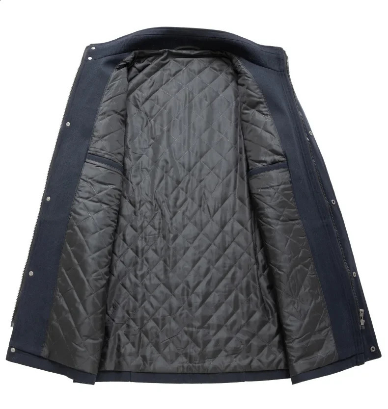 Winter Men Multiple Pockets Casual Woolen Coats Thicker Warm Cashmere Trench Long Jackets Quality Male Overcoats Size 3XL 251023
