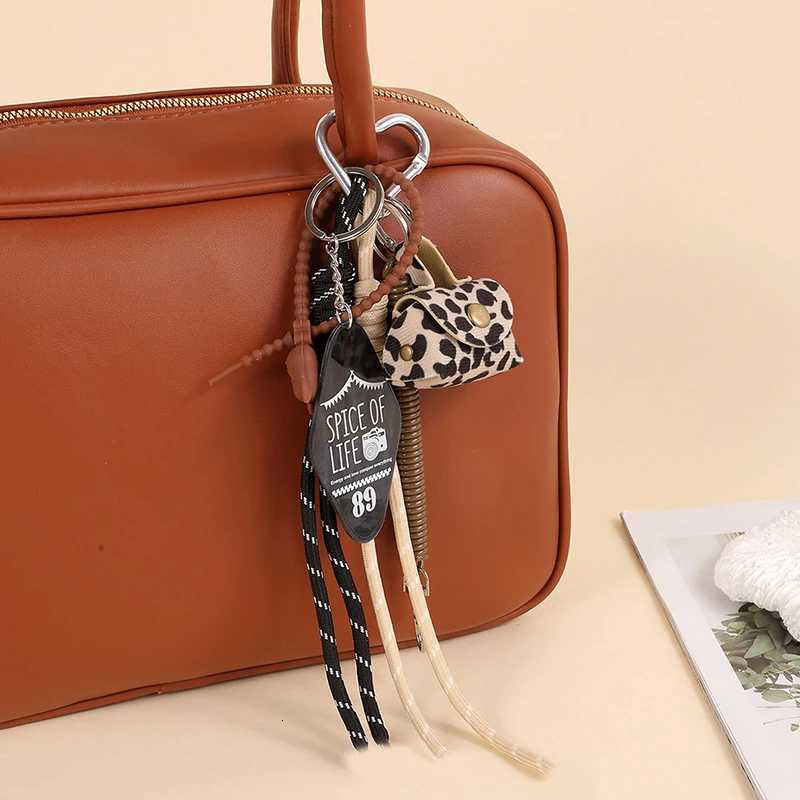 Bag Charm Handmade Nylon Rope Cute Key Chain Aesthetic Keychain Bag Accessories Charms for Handbag Backpack Car Z251023