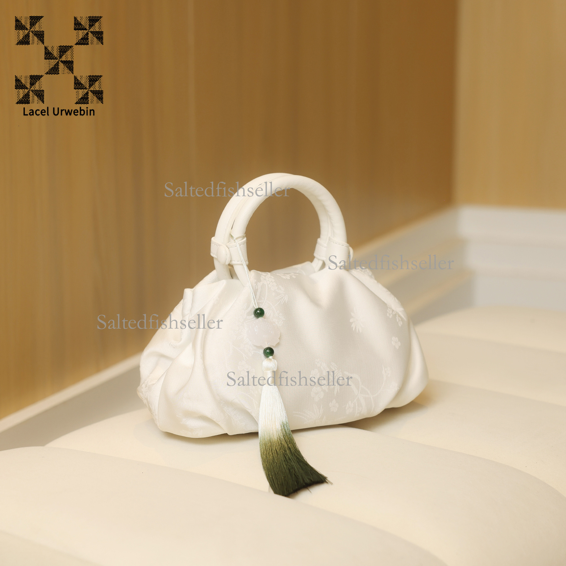 Lacel Urwebin Designer Women's Hand-held Cloud Bag Luxury New High-end Versatile New Chinese Style Dumpling Bag Mini Embroidered Shoulder Crossbo