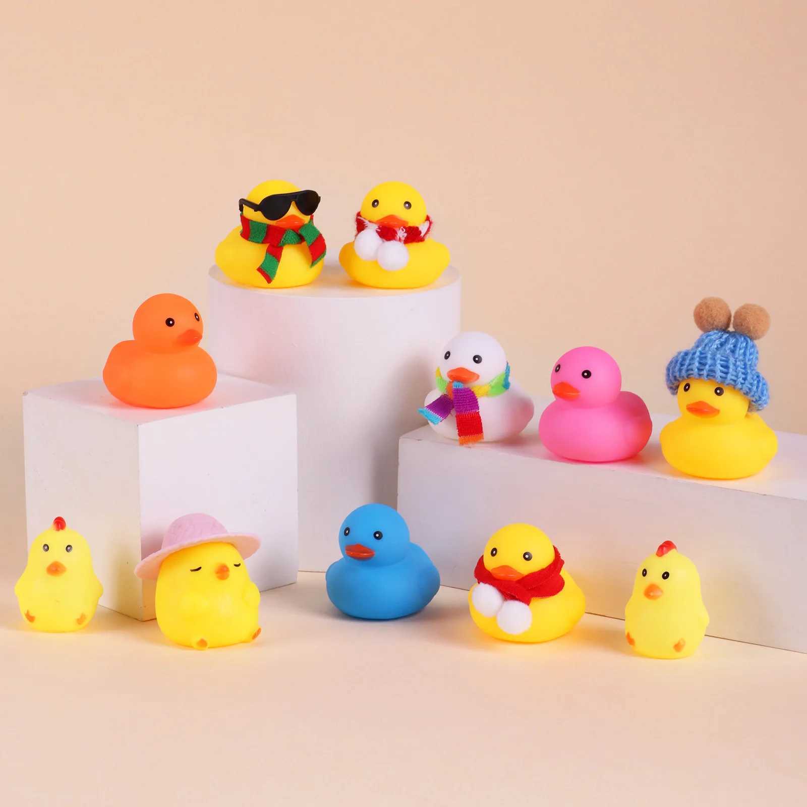 2025 Christmas Countdown Ducks 24PCS Advent Calendar for Decoration Rubber Ducks Bath Toys Toys for Toddler Christmas Party J251023