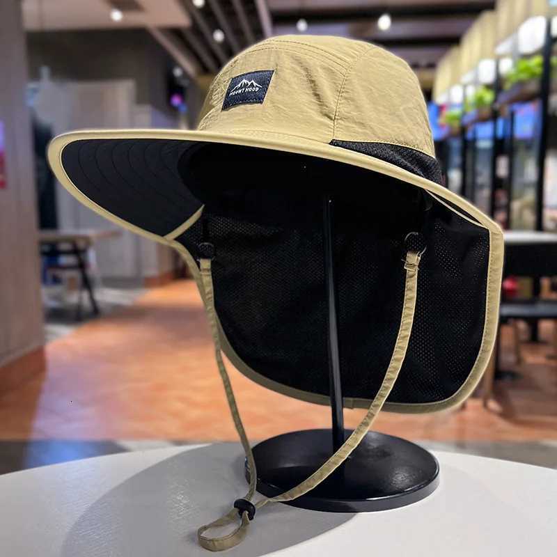 1pc AntiUV Sun Protection New Fisherman Outdoor Hat Thin Hiking Quick Drying Shawl Neck Protector Summer Waterproof Ride UnisexW251023