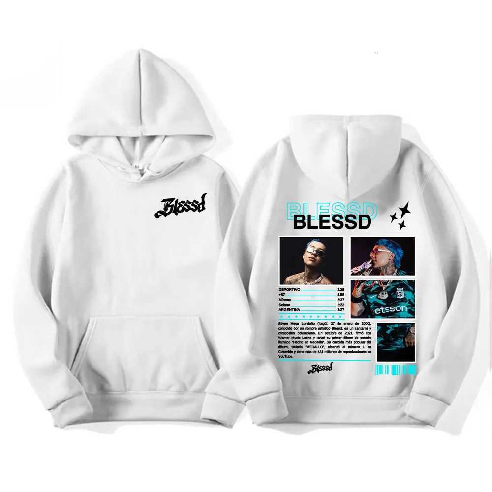 Rapper BLESSD BENDECIDO 2025 Tour Cover Hooded sweatshirt Mens fashion hiphop pop music street hoodieT251023