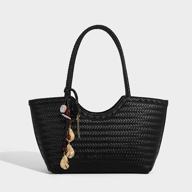 Luxury Brand Designer Bag Large Capacity Commuter Woven Bag For Women 2025 New High-End Sense Basket Bag Fashion Versatile Tote Bag