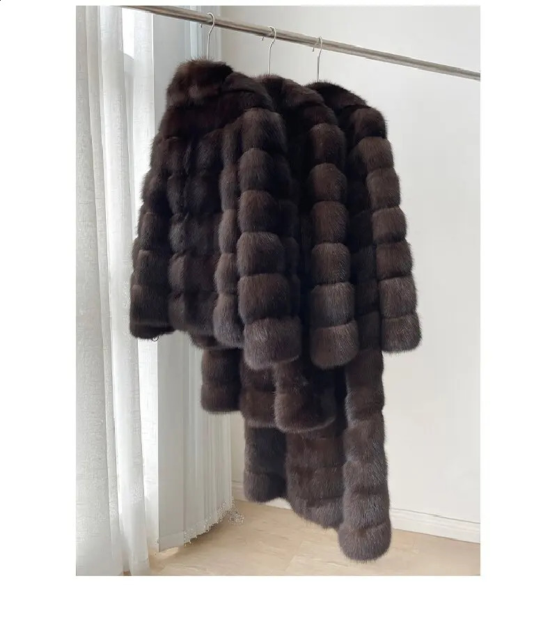 2025 Winter Womens Dark Brown Mink Fur Lapel Short Outwear Ladylike Fashion Classy Environmentally Friendly Top MustHave Item 251015