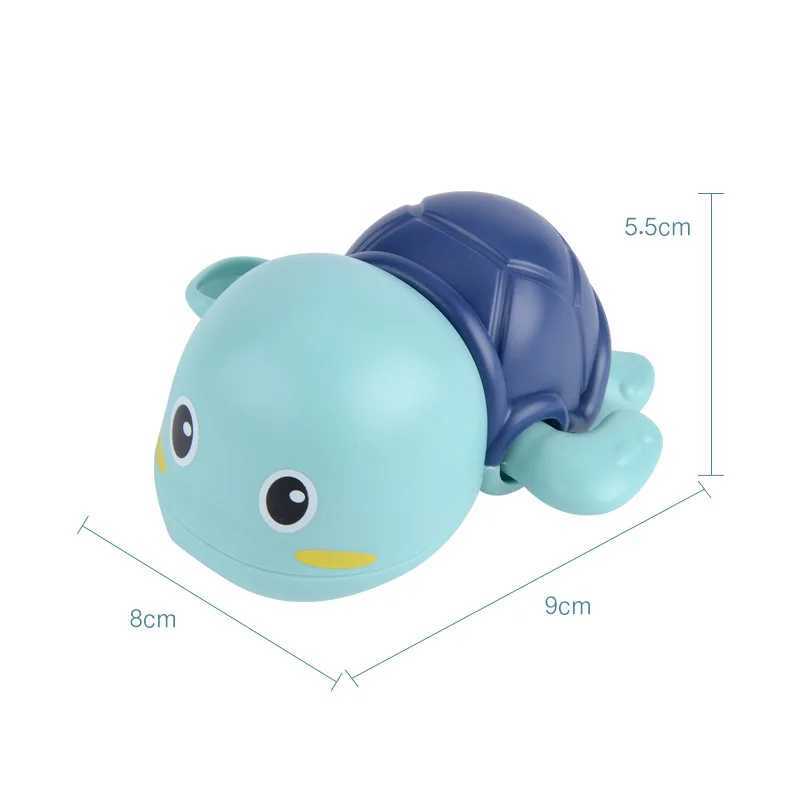 New Baby Bath Toys Chain Clockwork Water Toy Cute Swimming Turtle Toys Children Bathroom Shower Bathtub Toy Infant Toddler Gifts J251023