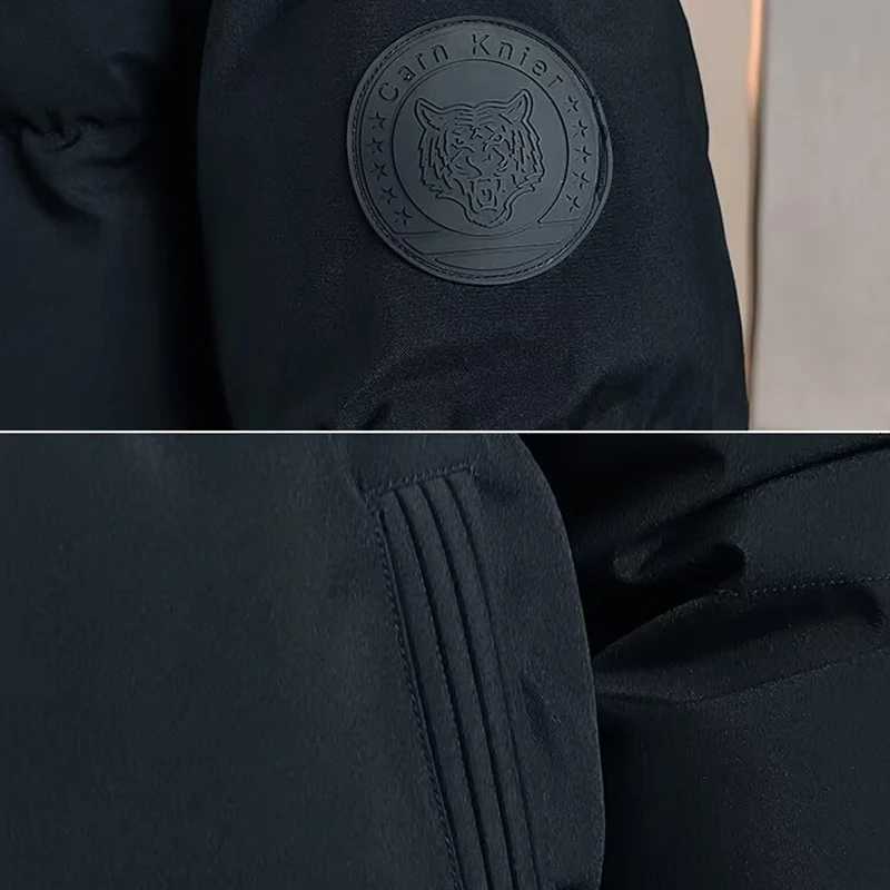 Autumn Winter Thermal Thick Men Jackets Fashion Warm Coat Parkas Loose Korean Style Puffer Coat Outwear Khaki Army Green Parka Z251023