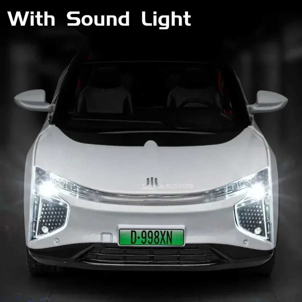 122 HiPhi X Z4 Toy Car Model Diecast Metal Sound Light Pull Back Doors Opened Miniature Vehicle Models Presents for BoysT251023