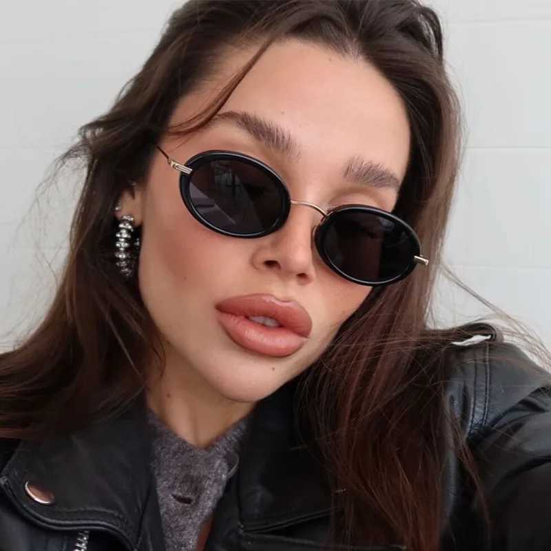 New Vintage Round Sunglasses Women Men Brand Circular Sun Glasses Female Oval Eyewear Oculos De Sol for Male Female EyeglassesW251023