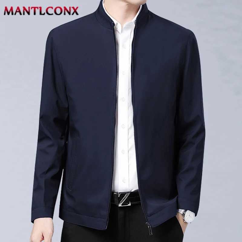 Casual Thin Jacket Men Spring Autumn Slim Fit Zipper Jacket Men Clothing Business Office Dress Coat Mens Jacket Outerwear New W251023