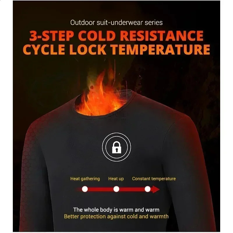 Winter Heated Underwear Pants Set USB 28 Areas Electric Heating Sports Thermal Equipment 251023
