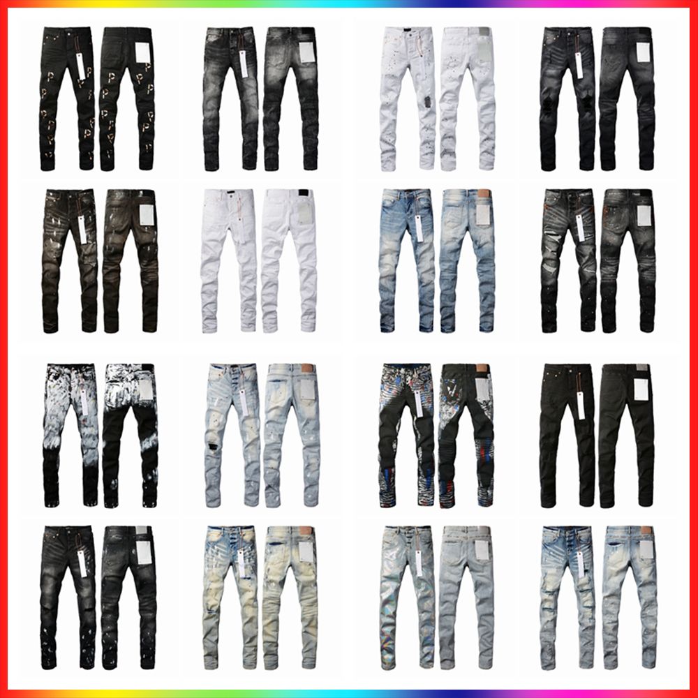 purples jeans mens designer jean pants designer jeans for mens High-end Quality Straight blue Retro Streetwear Casual motorcycle Sweatpants Joggers purples 00001