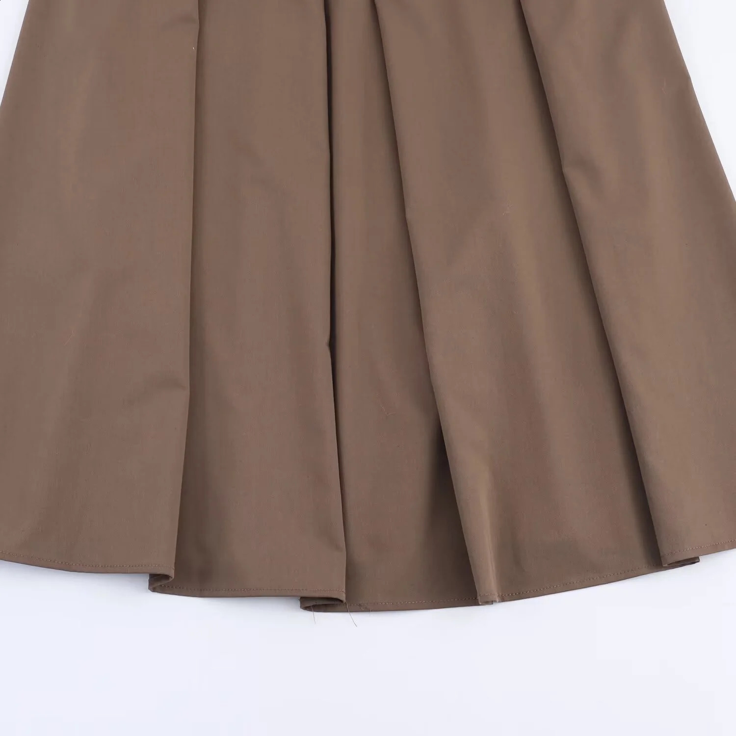 Autumn Product Womens Casual Fashion Simple and Loose High Waist Aline Belt Midi Half Skirt 251022