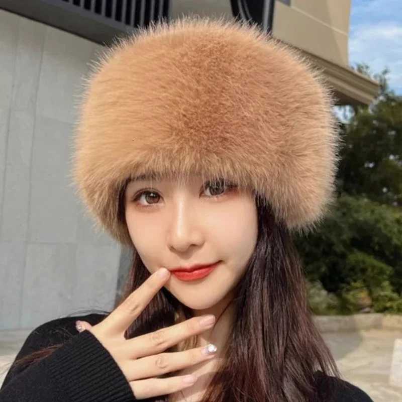 Warm Outdoor Girl Earmuff Women Winter Hats Faux Fur Headband Fluffy Russian Caps Fur Faux Bomber Cap BeaniesXJ251023