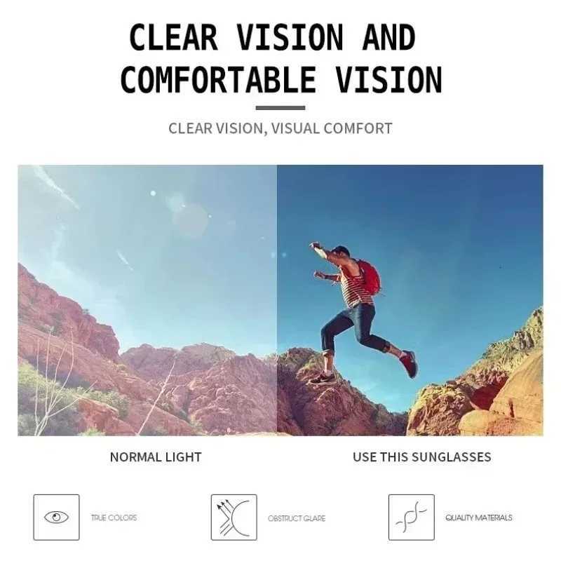 Man Polarized Cycling Glasses UV400 Sunglasses Fishing Sunglasses Metal Bicyc Goggs Cycling Eyewear Riding Glasses D43 W251023